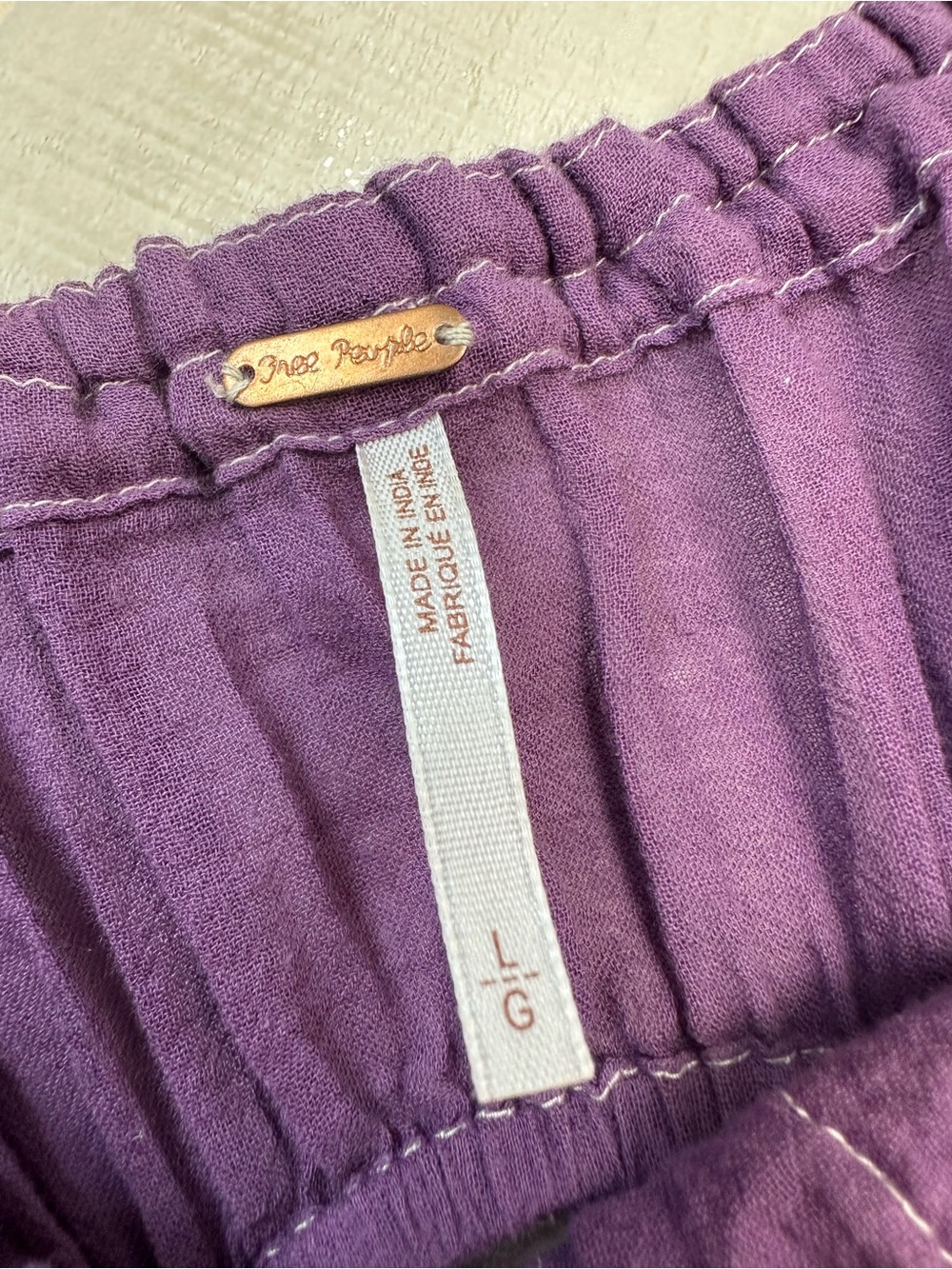Free People Purple Maxi Strapless Dress with Cream Lace Accents - Picture 2 of 8